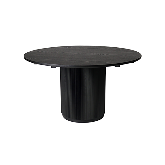 Fir Round Dining Table 130cm - Black